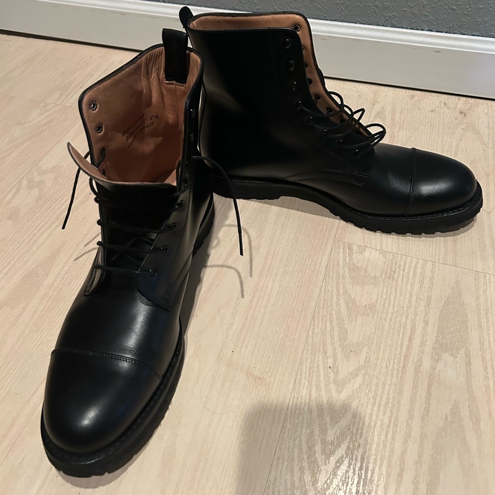 Joseph & Cheaney Men’s Trafalgar Capped Derby boot -black Calf Leather. 8 1/2 - Picture 5 of 11